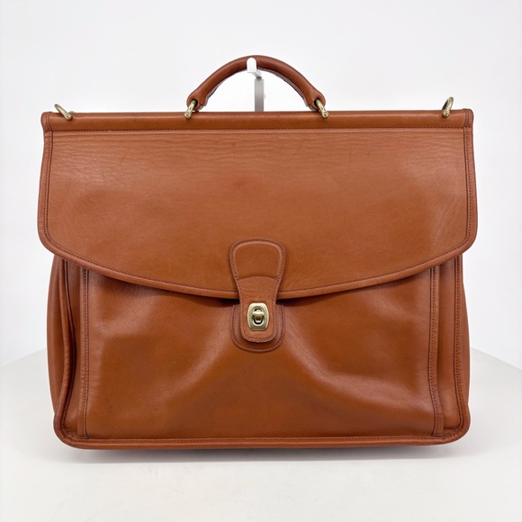 COACH | Vintage 5266 Beekman Messenger Briefcase Bag in Saddle Brown - Picture 3 of 16